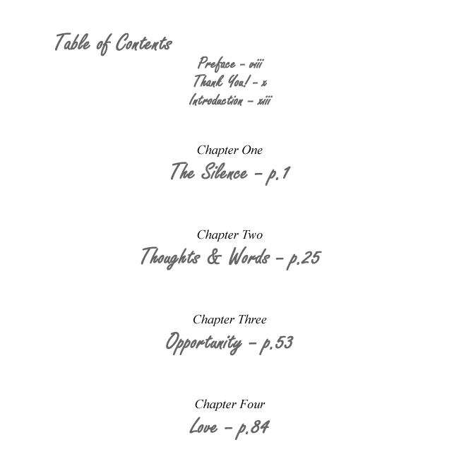 Table of Contents p.1